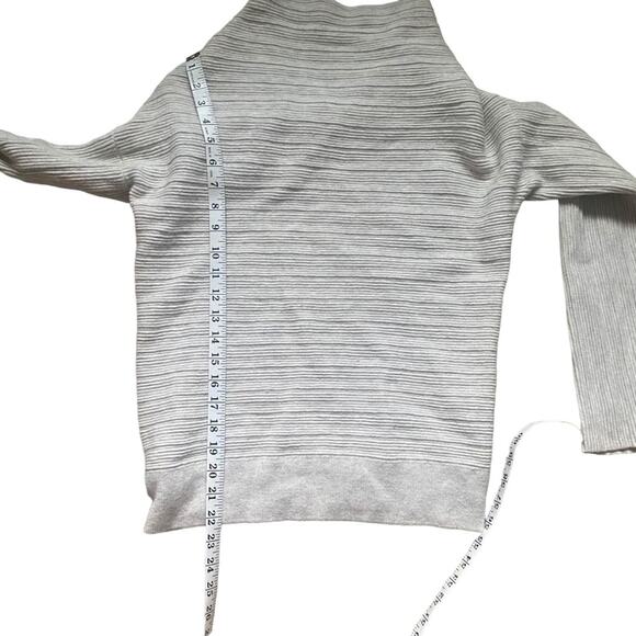 Anthropologie Moth Wool Blend Ribbed Funnel Neck Sweater Size XS - Picture 6 of 7